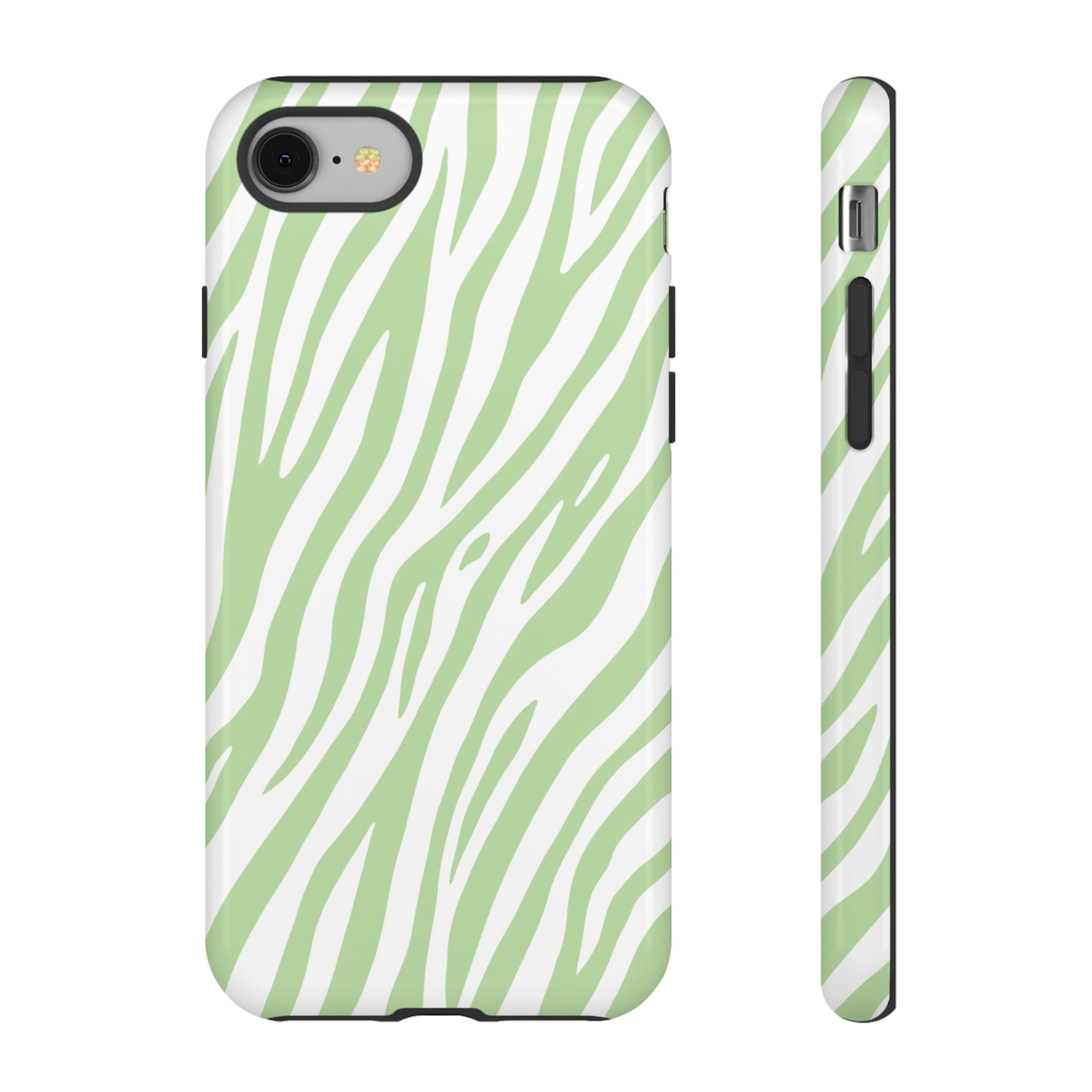 Mint Tiger Print Phone Case