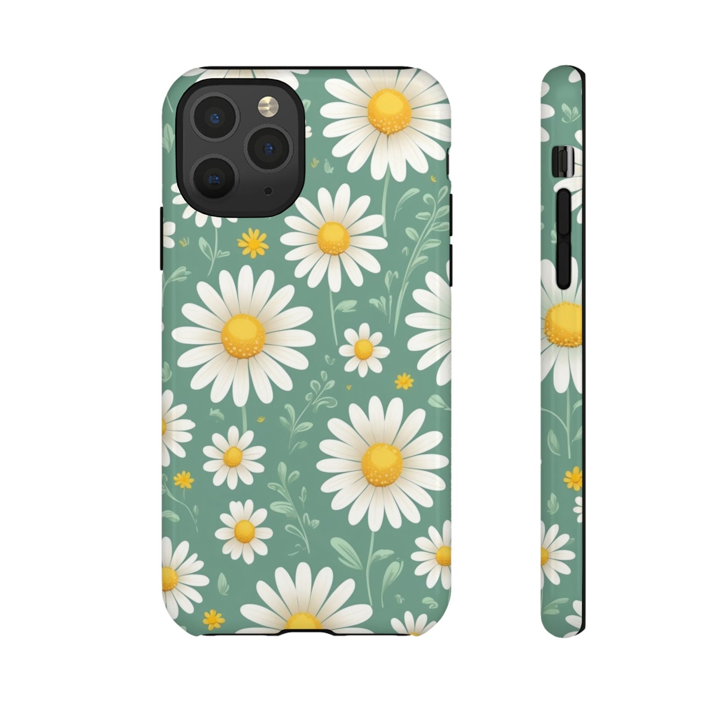 iPhone 11 Pro / Glossy Phone Case - Daisies Floral Pattern 1 Phone Case