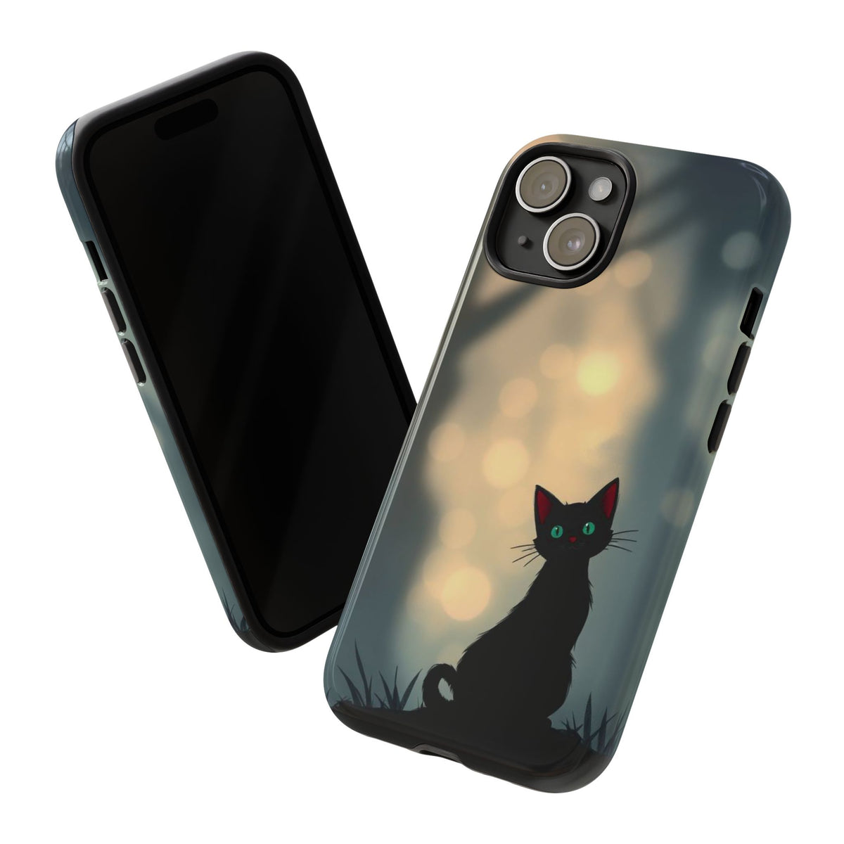 Gothic Cat Design Phone Case - Multicolor Phone Case