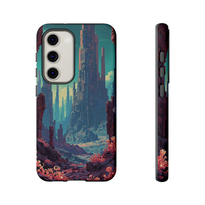 Alien Monolith Valley Sci-fi Phone Case - Pink Phone Case - Samsung Galaxy S23 / Glossy