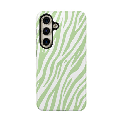 Mint Tiger Print Phone Case
