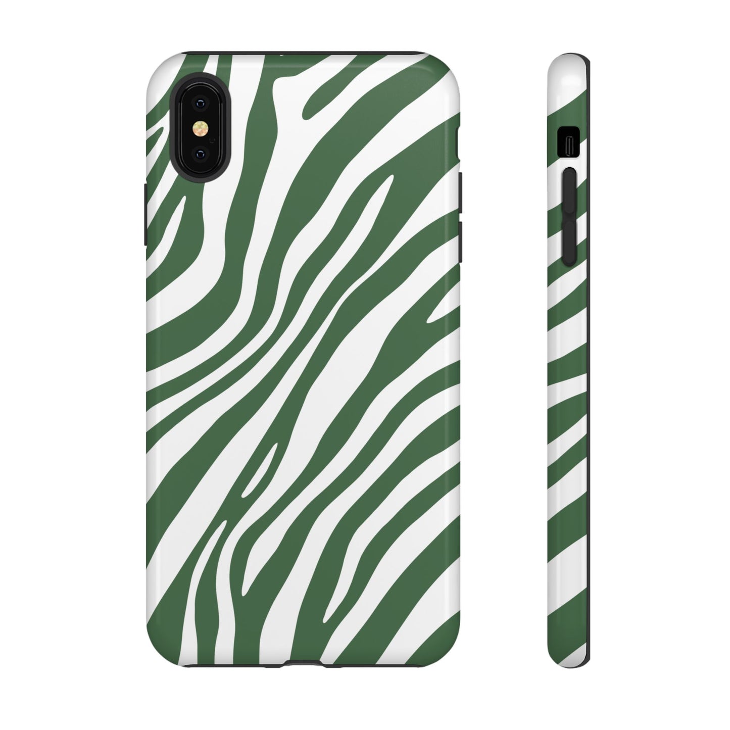 Modern Sage Zebra Print Phone Case