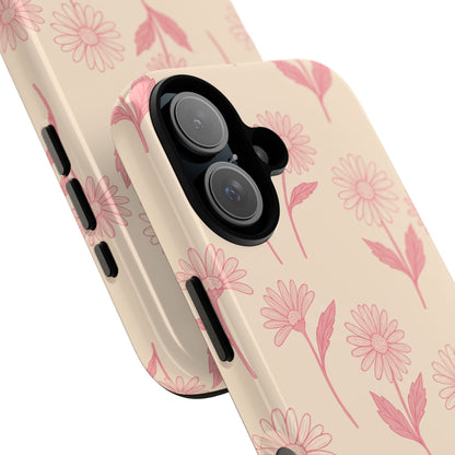Pretty Pink Daisy Pattern Phone Case