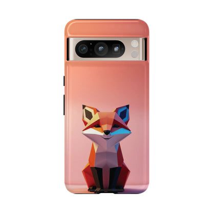 Google Pixel 8 Pro / Glossy Phone Case - Origami Fox Design Phone Case