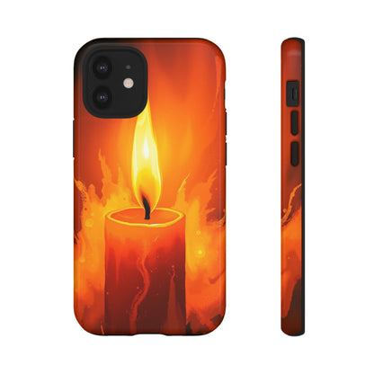 Red Candle Phone Case - Multicolor Phone Case - iPhone 12 Mini / Glossy