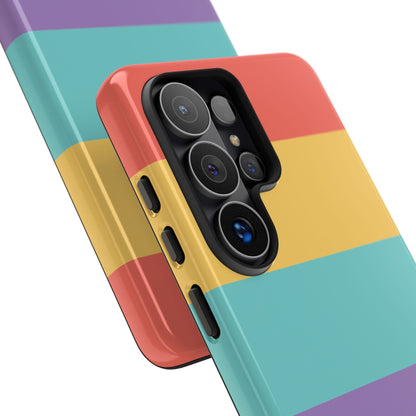 Pastel Rainbow Stripe Pattern Phone Case - Phone Case