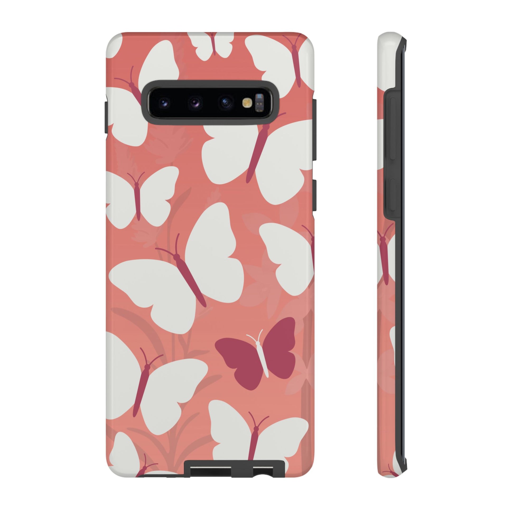 Phone Case - Minimalist Pink Butterfly Pattern Phone Case