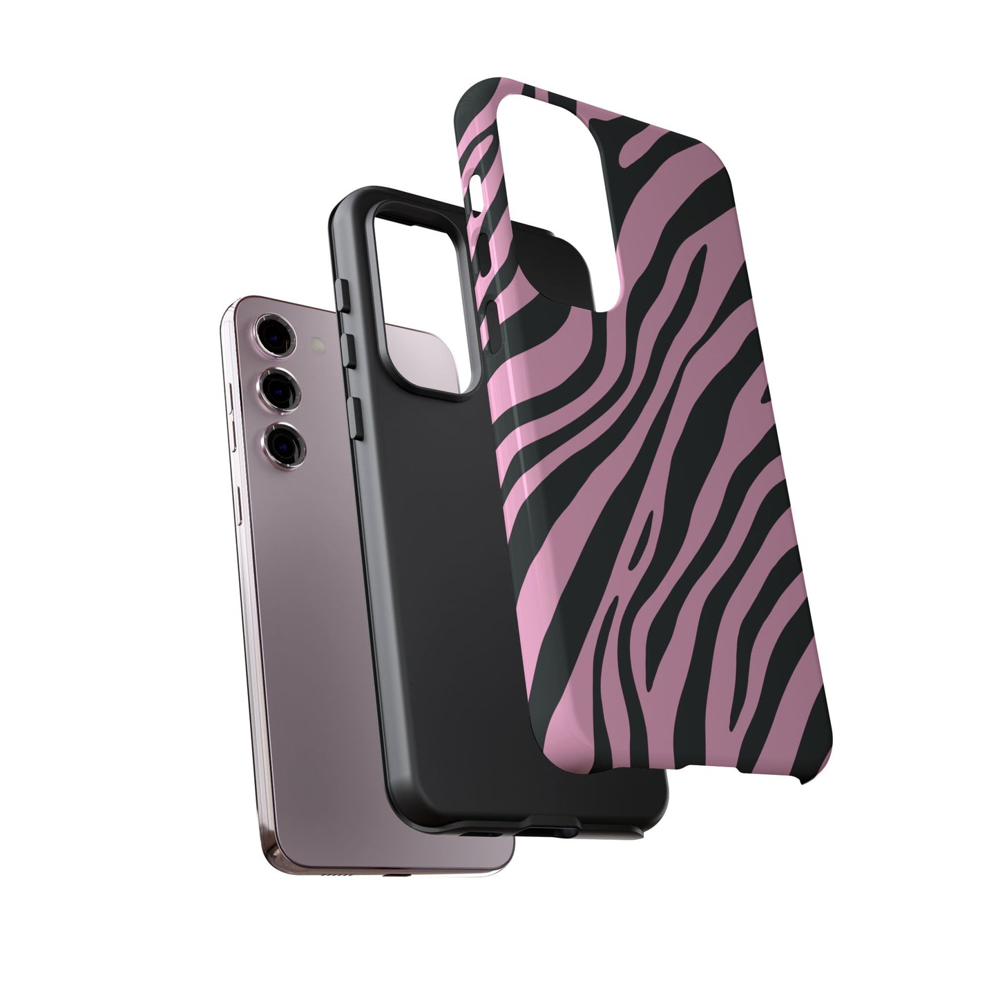 Modern Blush Zebra Print Phone Case