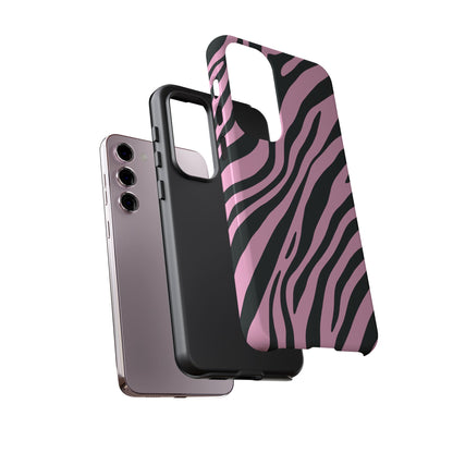 Modern Blush Zebra Print Phone Case