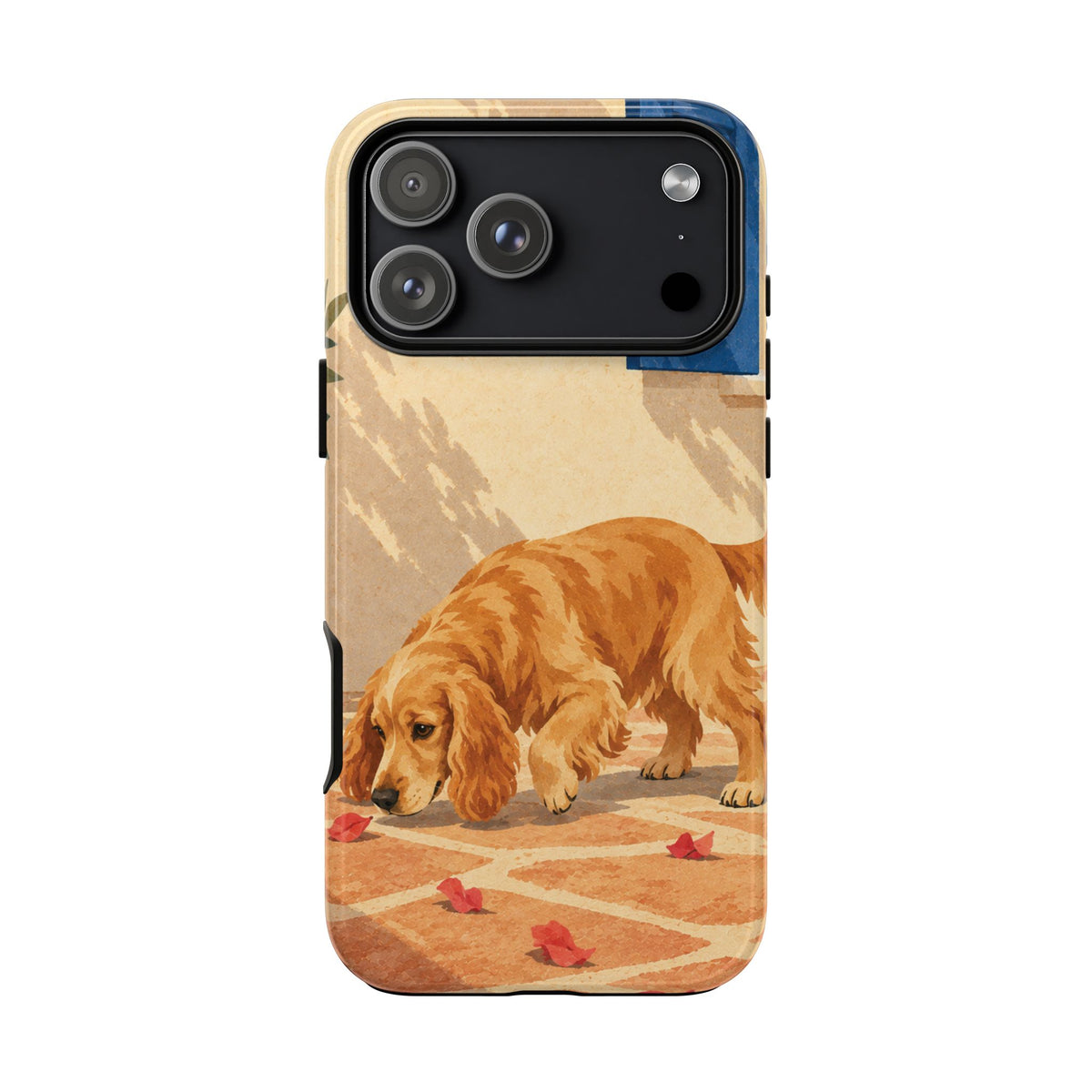 Cocker Spaniel Scent Trail Phone Case - Multicolor Phone Case - iPhone 17 Pro Max / Glossy