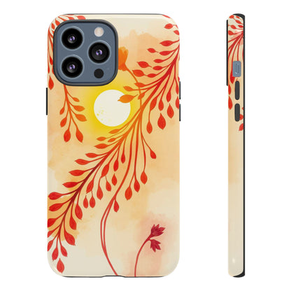 iPhone 13 Pro Max / Glossy Phone Case - Boho Chic Watercolour Sunset Design Phone Case