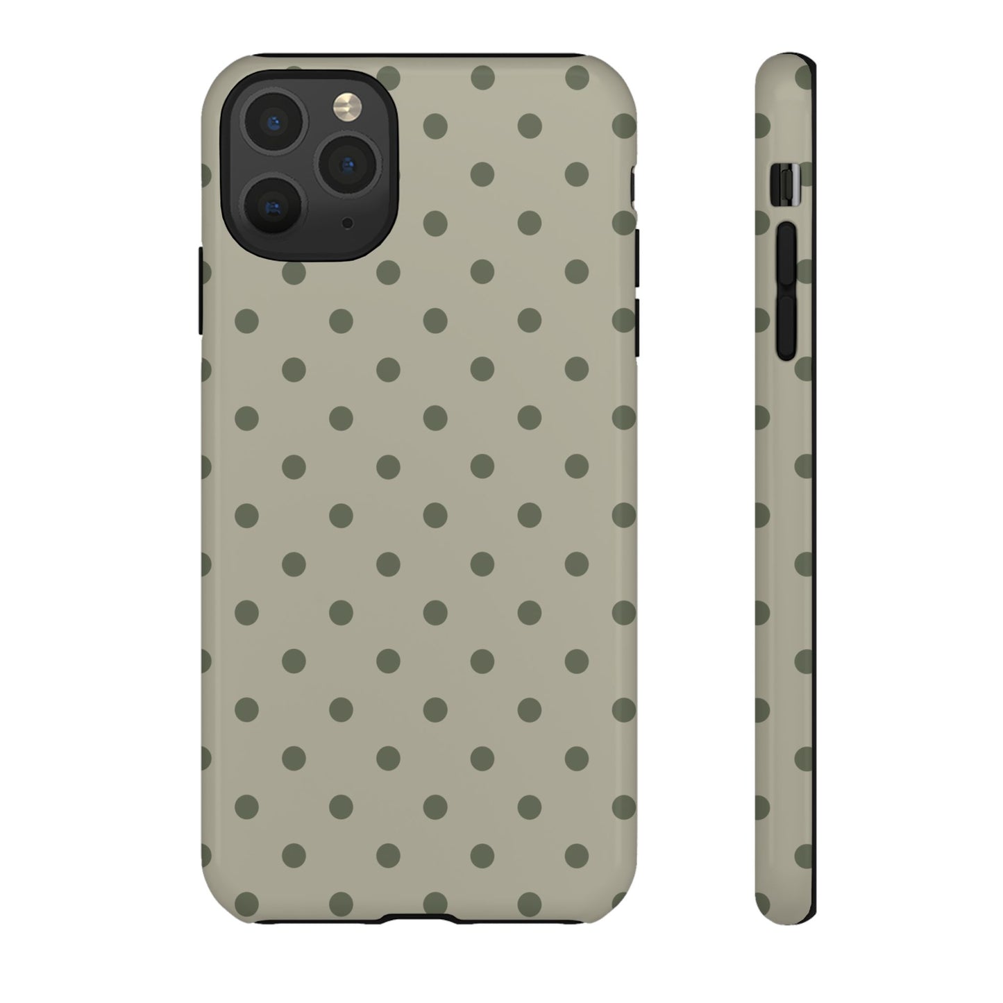 Green & Dark Green Dot Pattern Phone Case