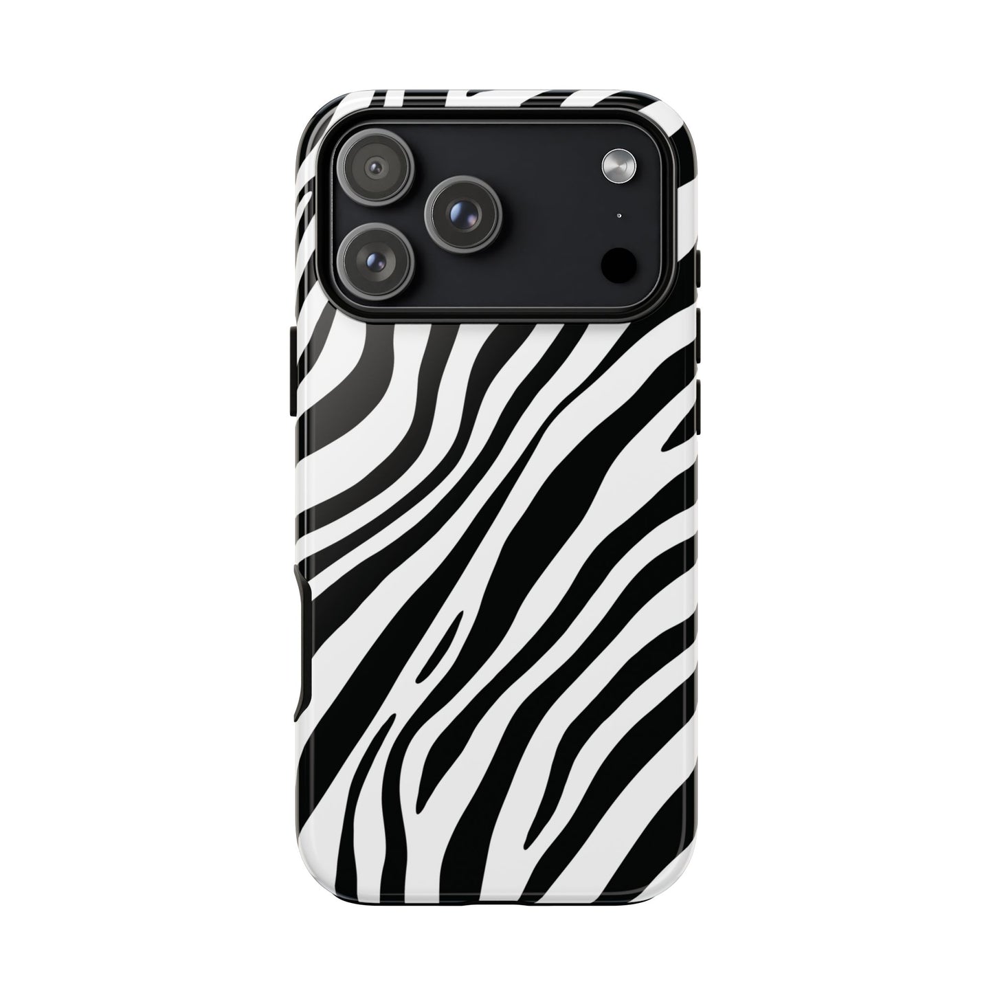 Modern Monochrome Zebra Print Phone Case