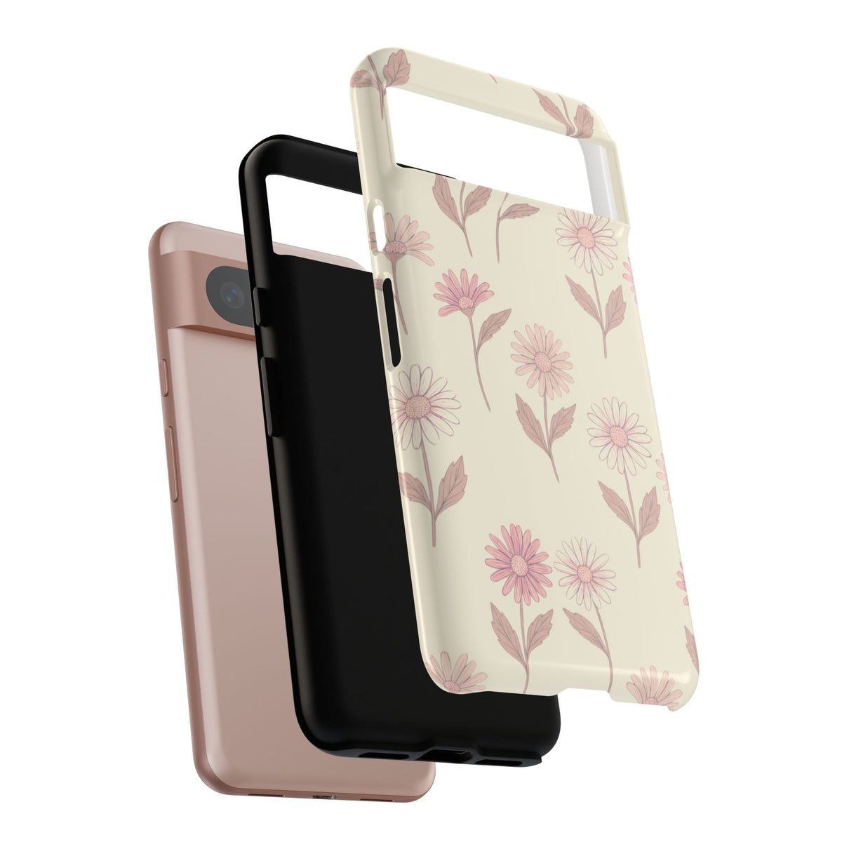 Pretty Blush Daisy Pattern Phone Case