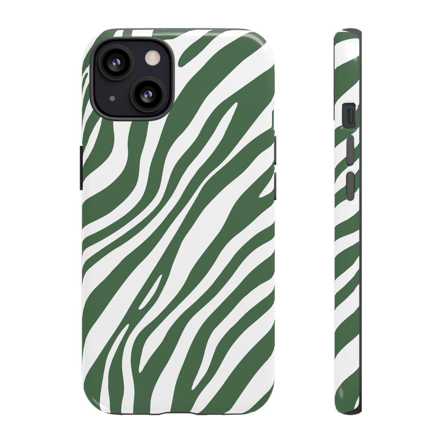 Modern Sage Zebra Print Phone Case