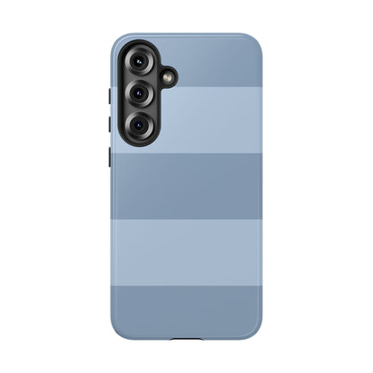 Light Blue Horizontal Stripe Pattern Phone Case - Blue Phone Case - Samsung Galaxy S25 Plus / Glossy