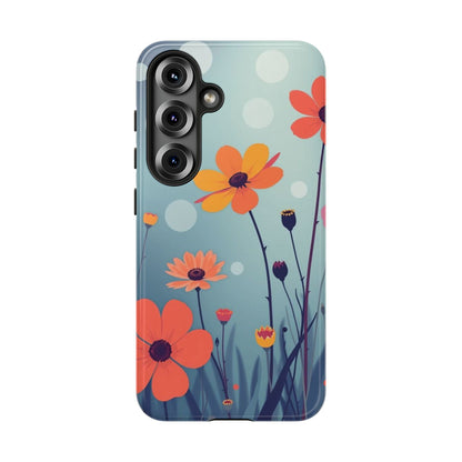 Samsung Galaxy S25 / Glossy Phone Case - Vibrant Wildflowers Design Phone Case