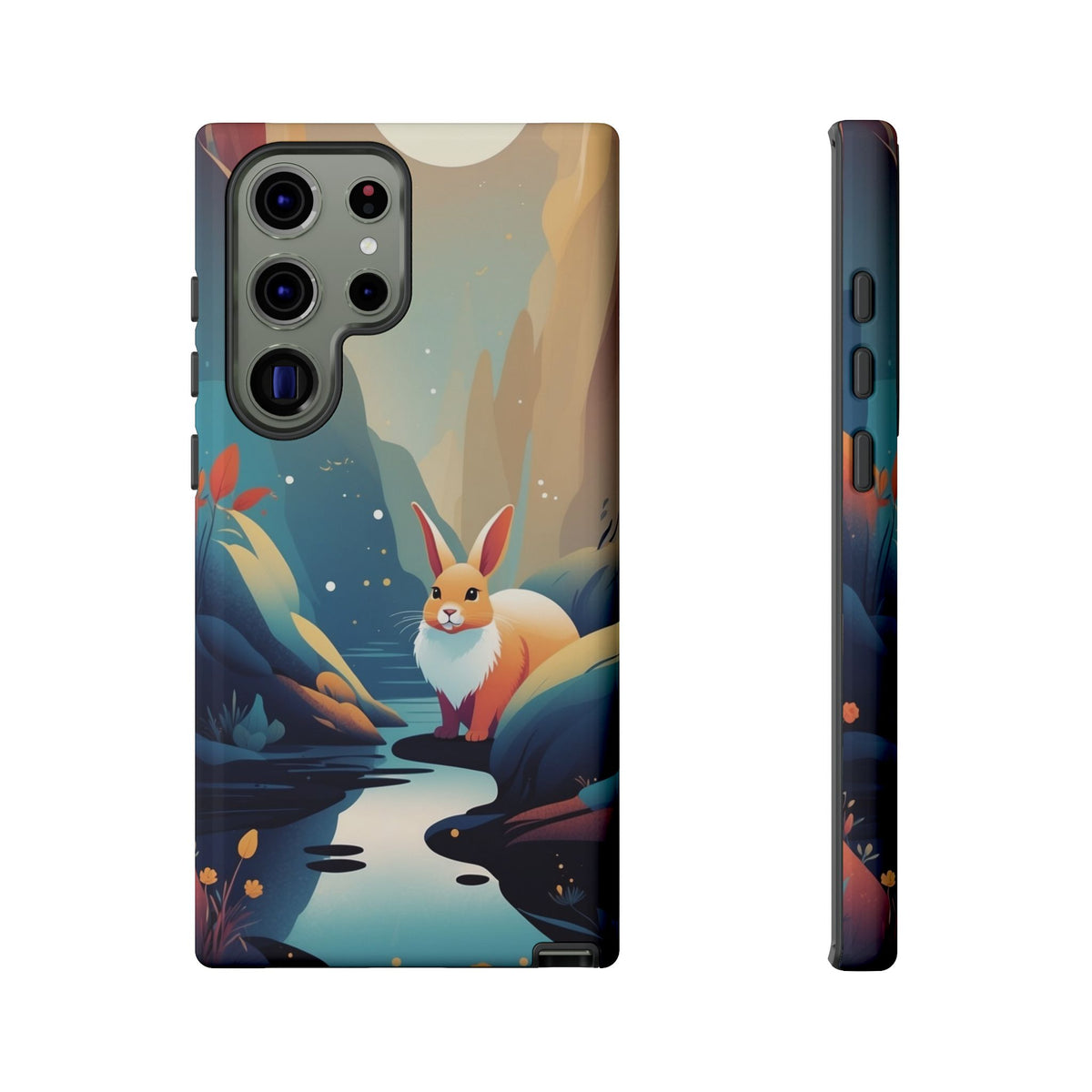 Stylised Rabbit Design Phone Case - Multicolor Phone Case - Samsung Galaxy S23 Ultra / Glossy
