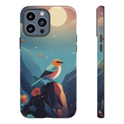 iPhone 13 Pro Max / Glossy Phone Case - Stylised Bird Design Phone Case
