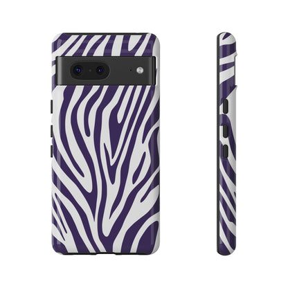 Graphic Purple Tiger Print Phone Case