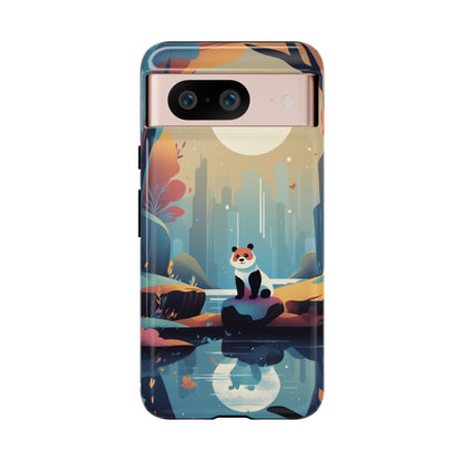 Google Pixel 8 / Glossy Phone Case - Stylised Panda Design Phone Case