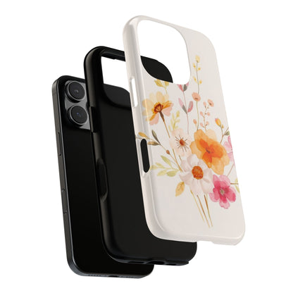Boho Chic Watercolour Flower Pattern Phone Case - Multicolor Phone Case