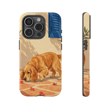 Cocker Spaniel Scent Trail Phone Case - Multicolor Phone Case - iPhone 15 Pro / Glossy