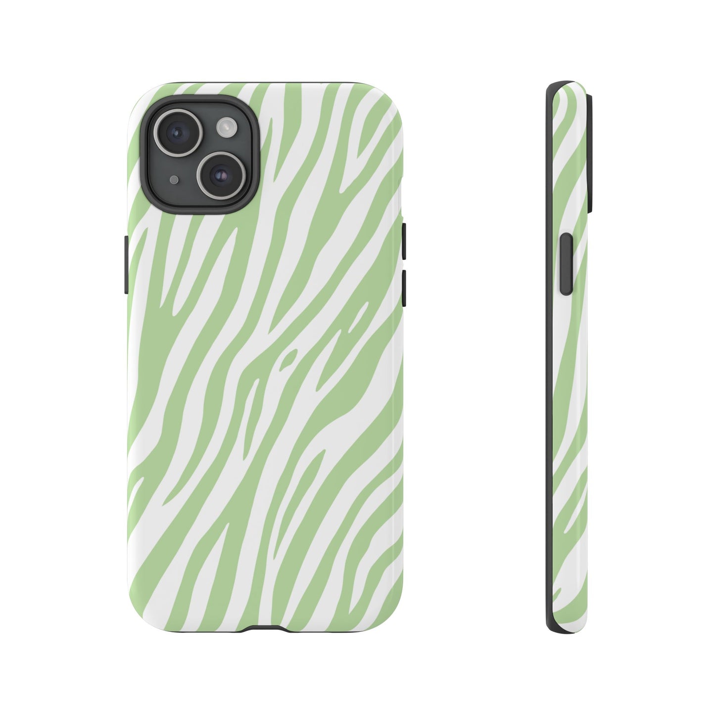 Mint Tiger Print Phone Case