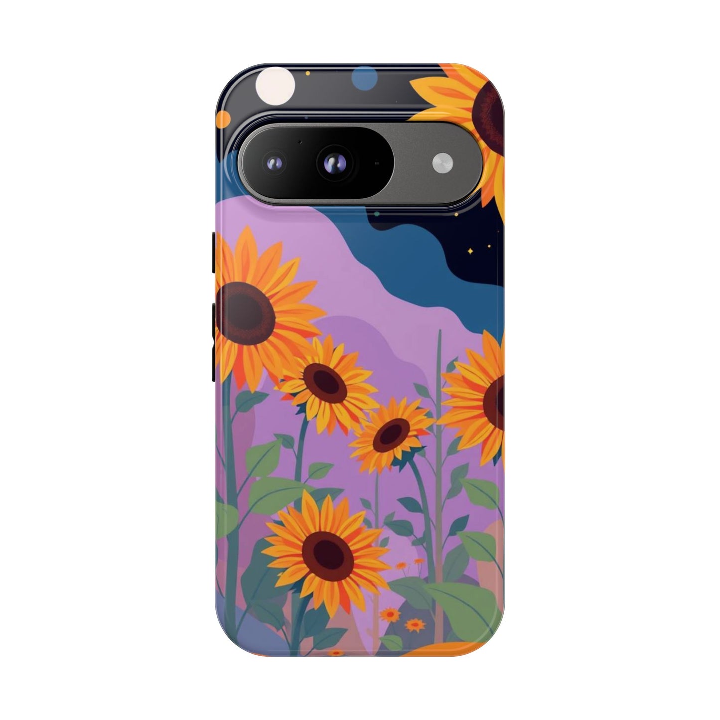 Google Pixel 9 / Glossy Phone Case - Surreal Sunflower Design Phone Case