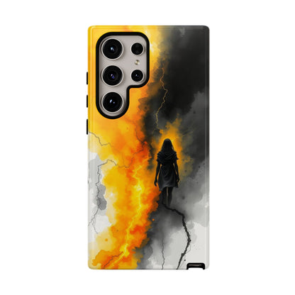 Samsung Galaxy S24 Ultra / Glossy Phone Case - Watercolour Gothic Silhouette of a Woman Phone Case