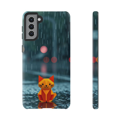 Origami 'Soggy Cat' Design Phone Case