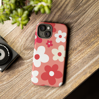 Cute Pink Daisy Pattern #1 Phone Case - Pink Phone Case