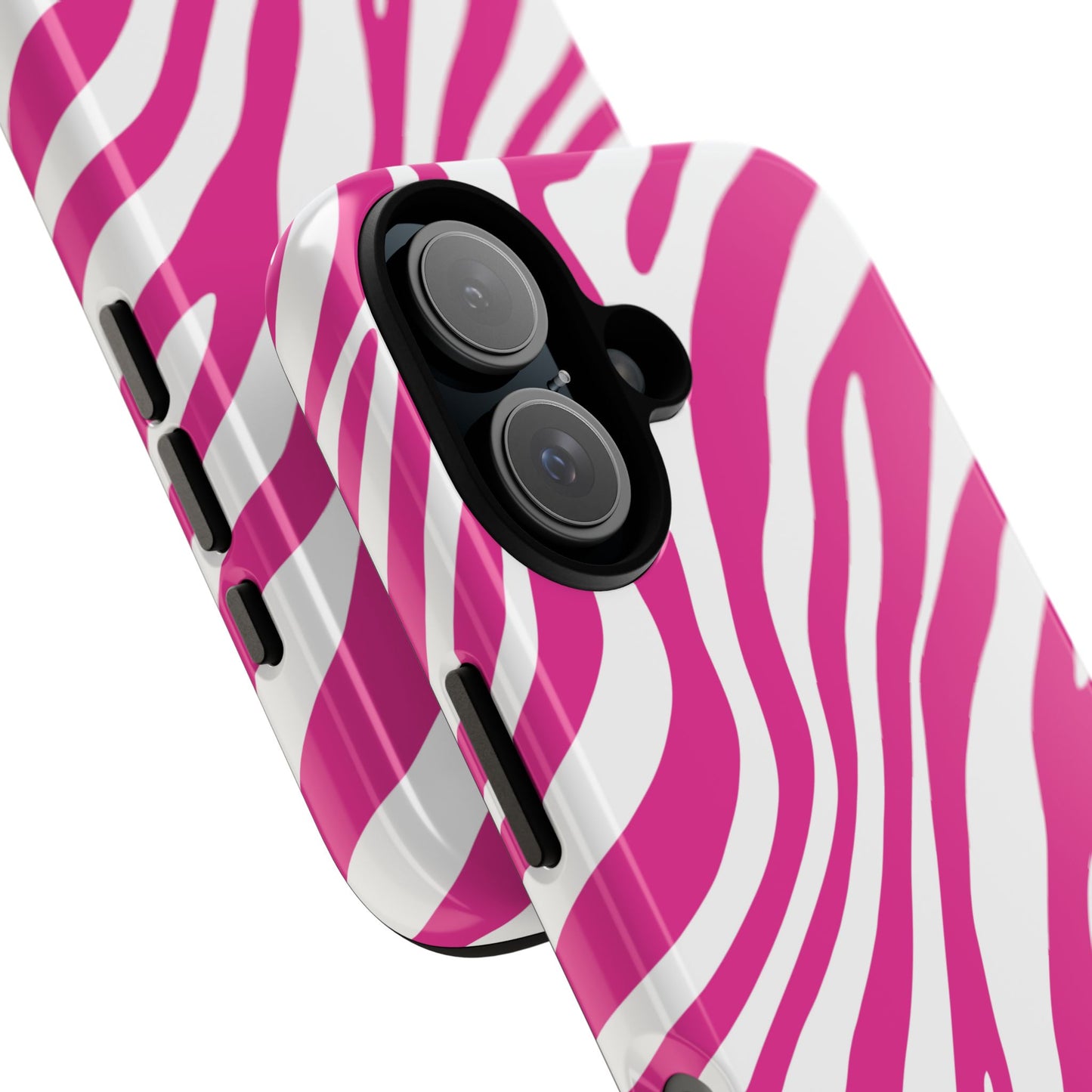 Modern Hot Pink Zebra Print Phone Case