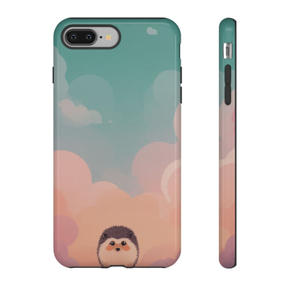 Cute Hedgehog & Cloud Design Phone Case - Multicolor Phone Case - iPhone 8 Plus / Glossy