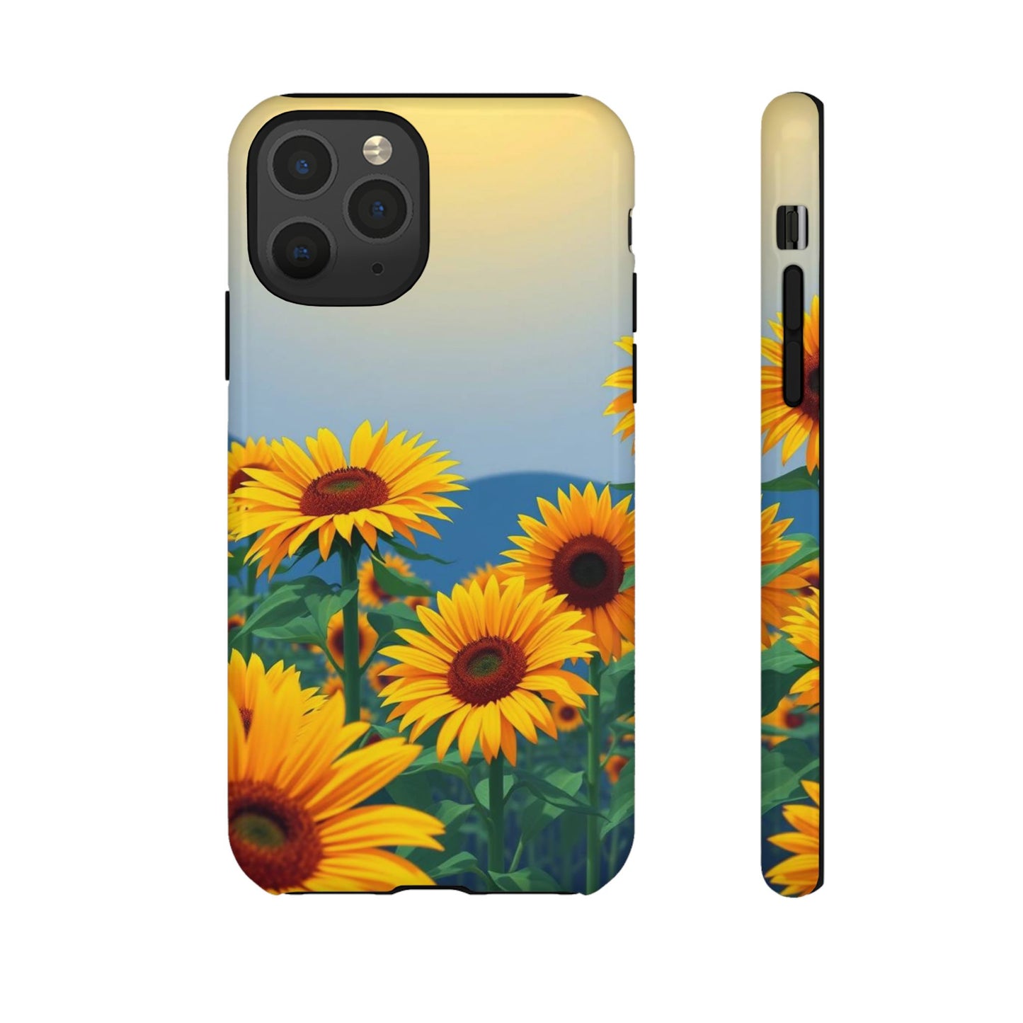 iPhone 11 Pro / Glossy Phone Case - Sunflowers Design Phone Case