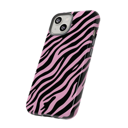 Stylish Blush Zebra Print Phone Case