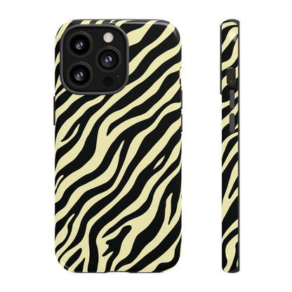 Stylish Neutral Zebra Print Phone Case