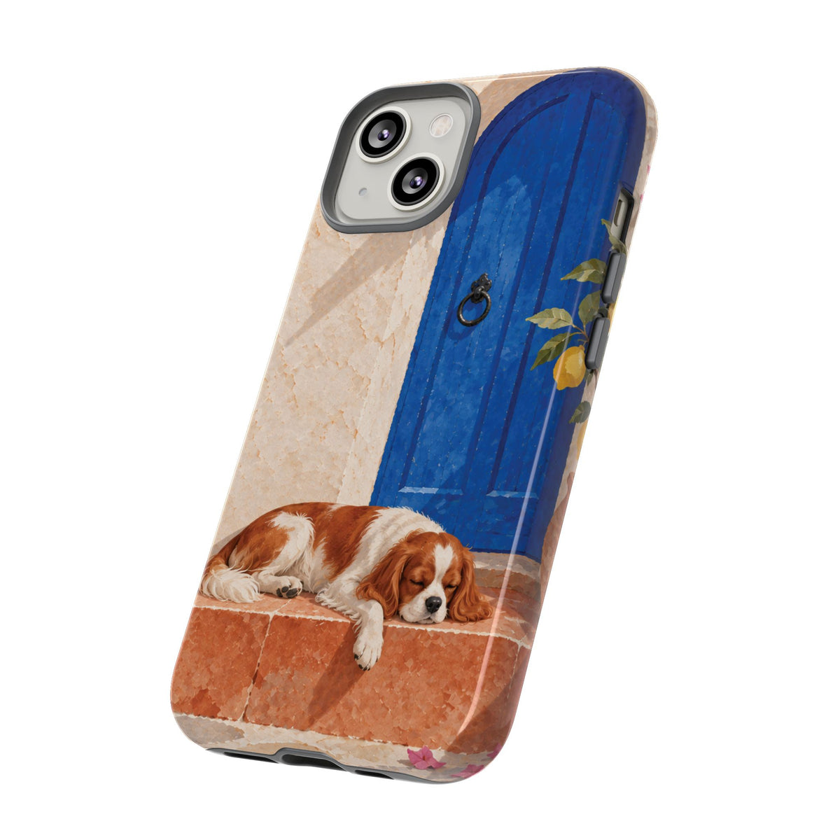 Cavalier King Charles Spaniel Blue Door Siesta Phone Case - Multicolor Phone Case