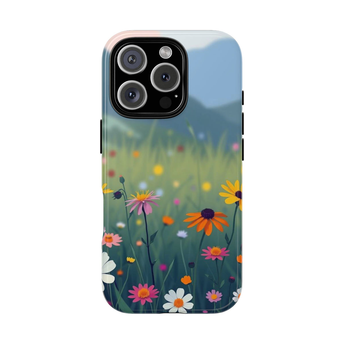 Vibrant Meadow Design Phone Case - Multicolor Phone Case - iPhone 16 Pro / Glossy