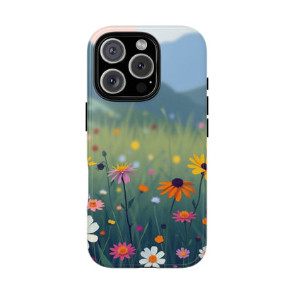 Vibrant Meadow Design Phone Case - Multicolor Phone Case - iPhone 16 Pro / Glossy