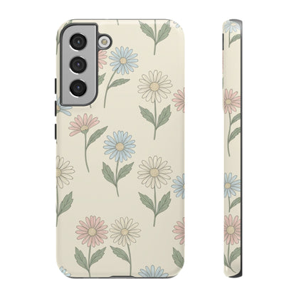 Pretty Pastel Daisy Pattern Phone Case