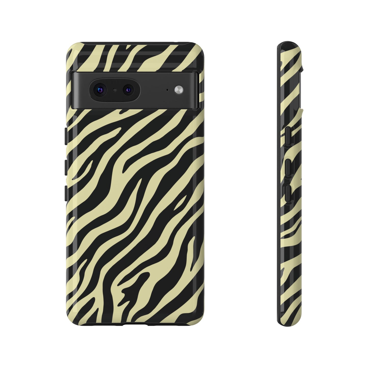 Stylish Neutral Zebra Print Phone Case