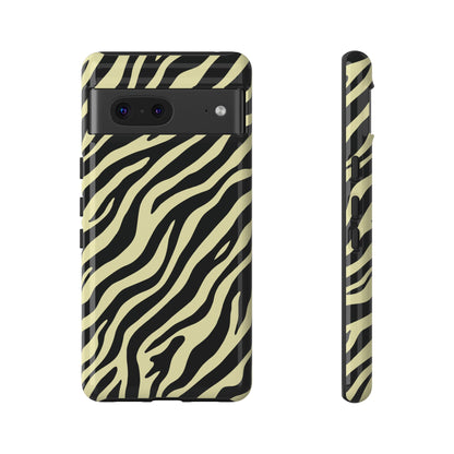 Stylish Neutral Zebra Print Phone Case