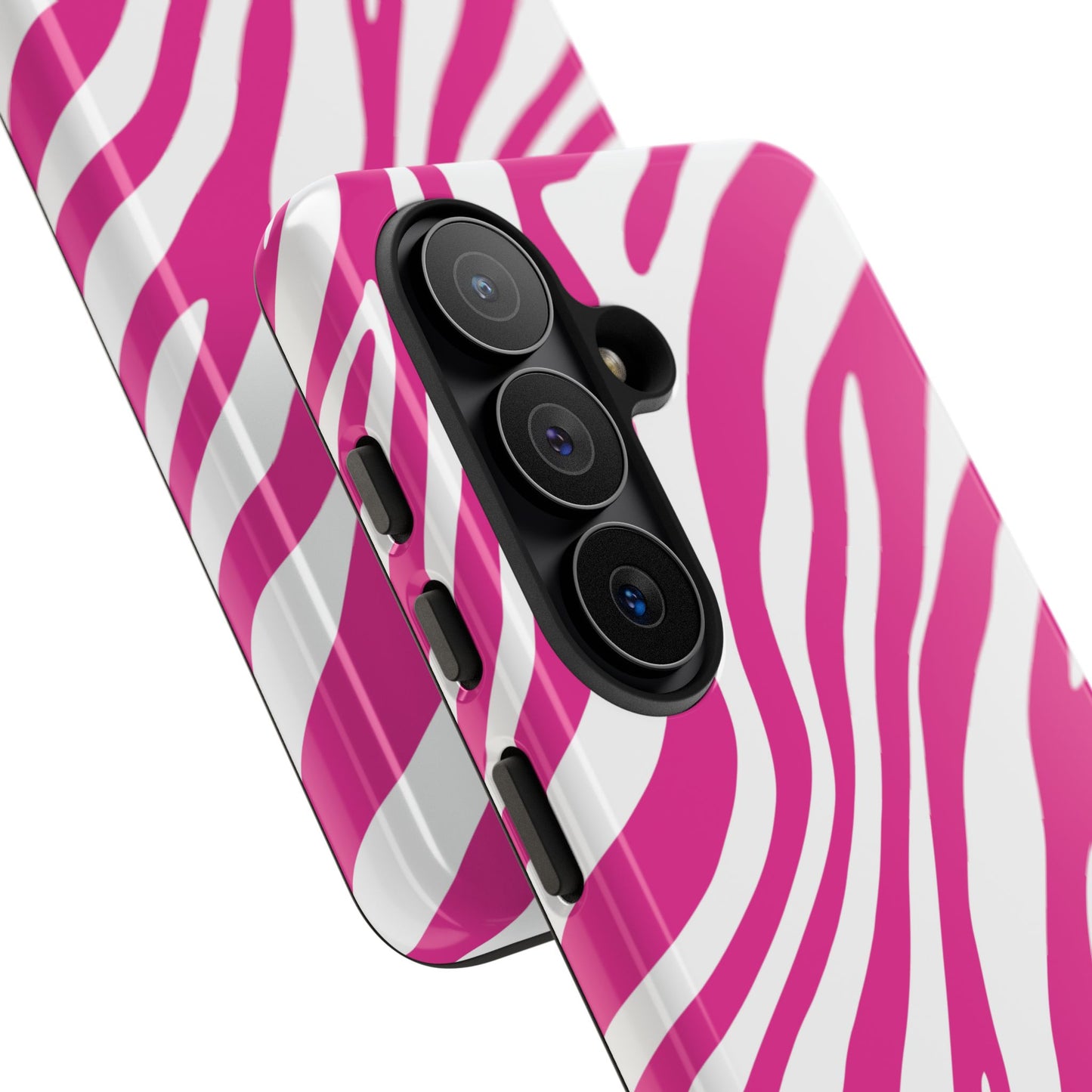 Modern Hot Pink Zebra Print Phone Case