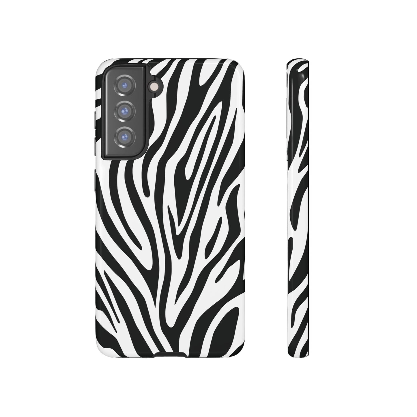 Classic Monochrome Tiger Print Phone Case