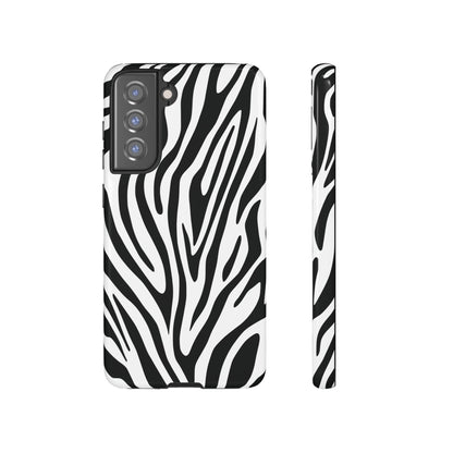 Classic Monochrome Tiger Print Phone Case