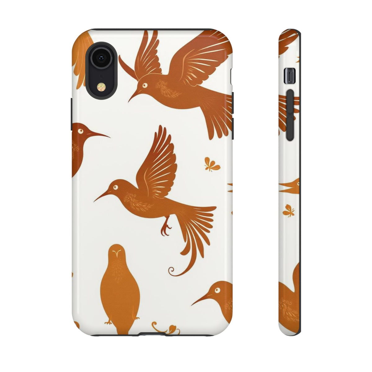 Abstract Bird Pattern Phone Case - Multicolor Phone Case - iPhone XR / Glossy