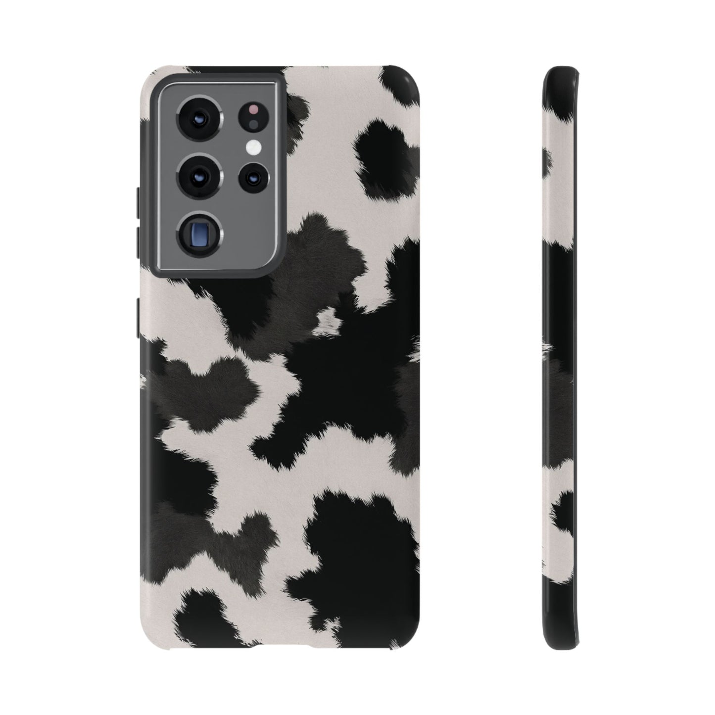 Modern Monochrome Cow Print Phone Case