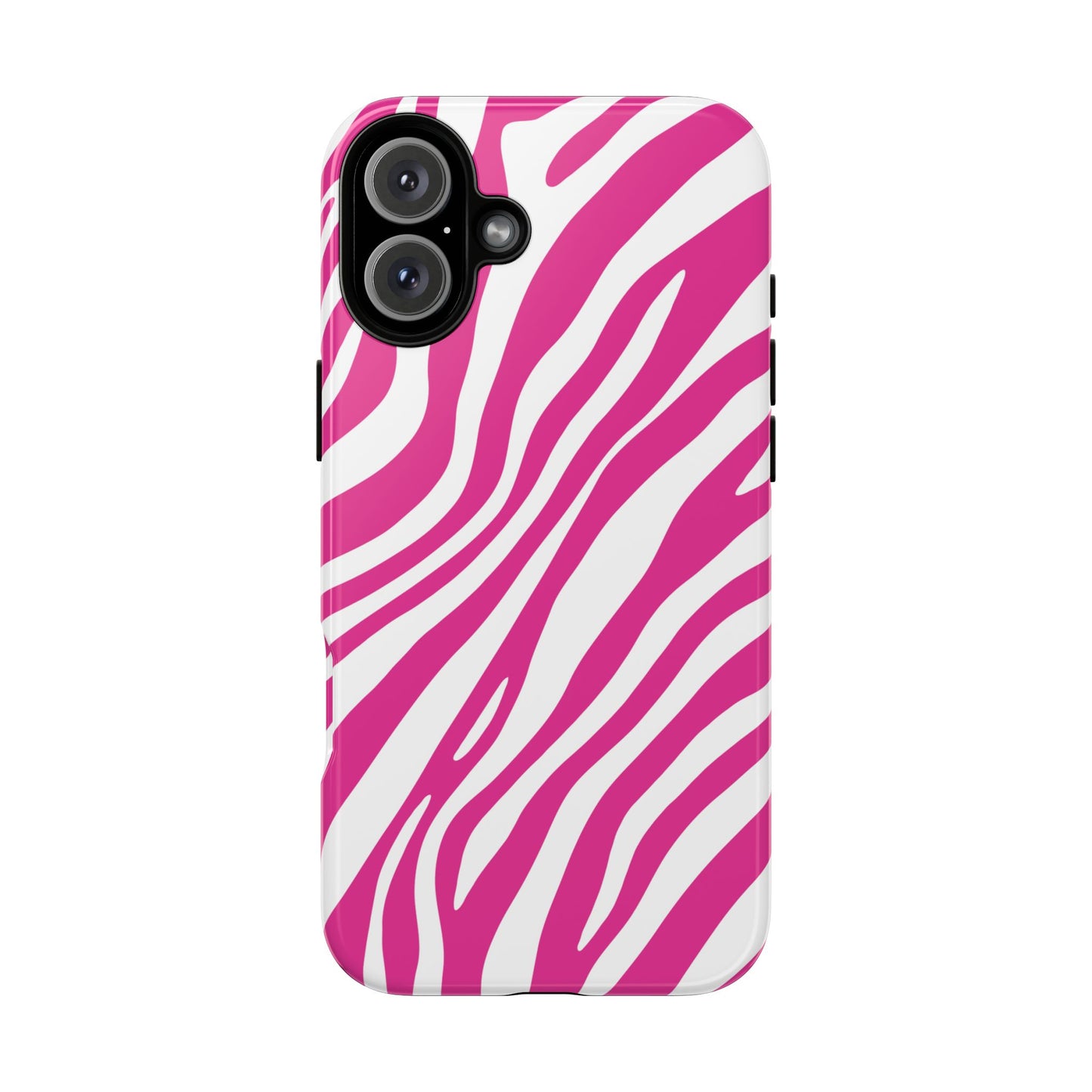 Modern Hot Pink Zebra Print Phone Case
