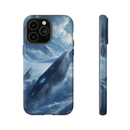 iPhone 14 Pro Max / Glossy Phone Case - Frozen Alien Wreckage Sci-fi Phone Case